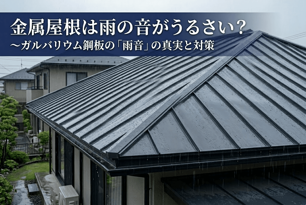 金属屋根は雨の音がうるさい? — ガルバリウム鋼板の雨音の真実と対策・群馬の建築板金職人(株式会社永盛板金・四代目候補 永盛 睦宜)