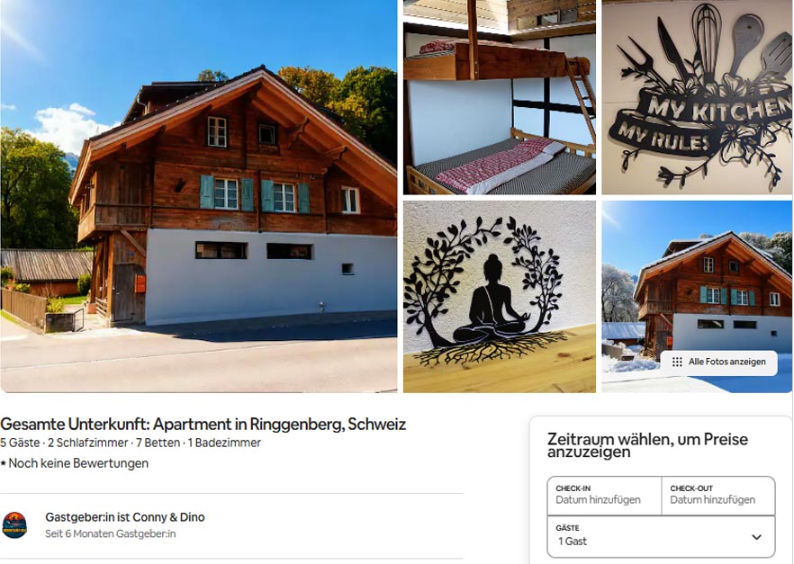 Adventure Chalet Interlaken Airbnb Unterkunft