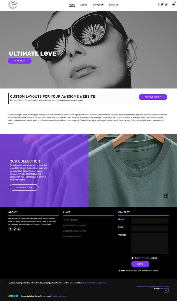 The best Jimdo templates - Official website