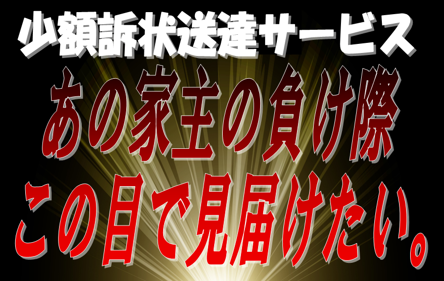 少額訴状送達サービスはお客さまが少額訴訟に直接かかわる方法での訴訟代行サービスです。泣き寝入りをしないという選択肢。さあ峯弘樹事務所で原状回復費を再計算しましょう。