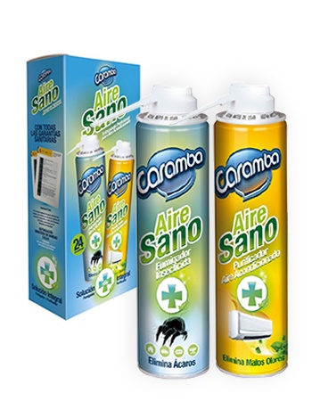 Aire Sano: Tratamiento integral para eliminar ácaros, hongos, bacterias y malos olores de Caramba