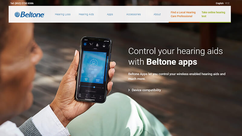 Beltone™ Asia - Website Design