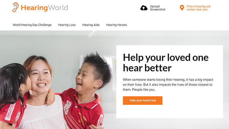 World hearing day challenge - Website Design