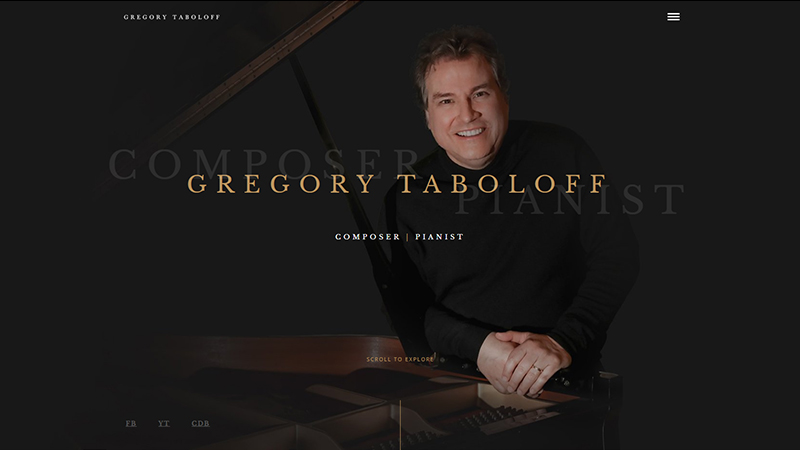 Gregory Taboloff - Website preview