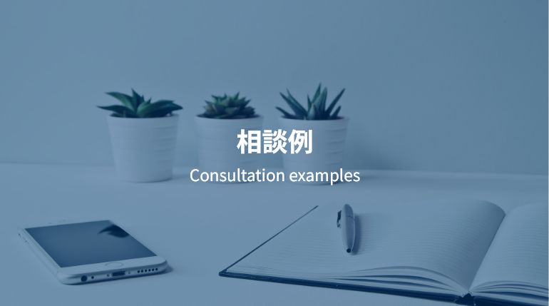 相談例 Consultation examples