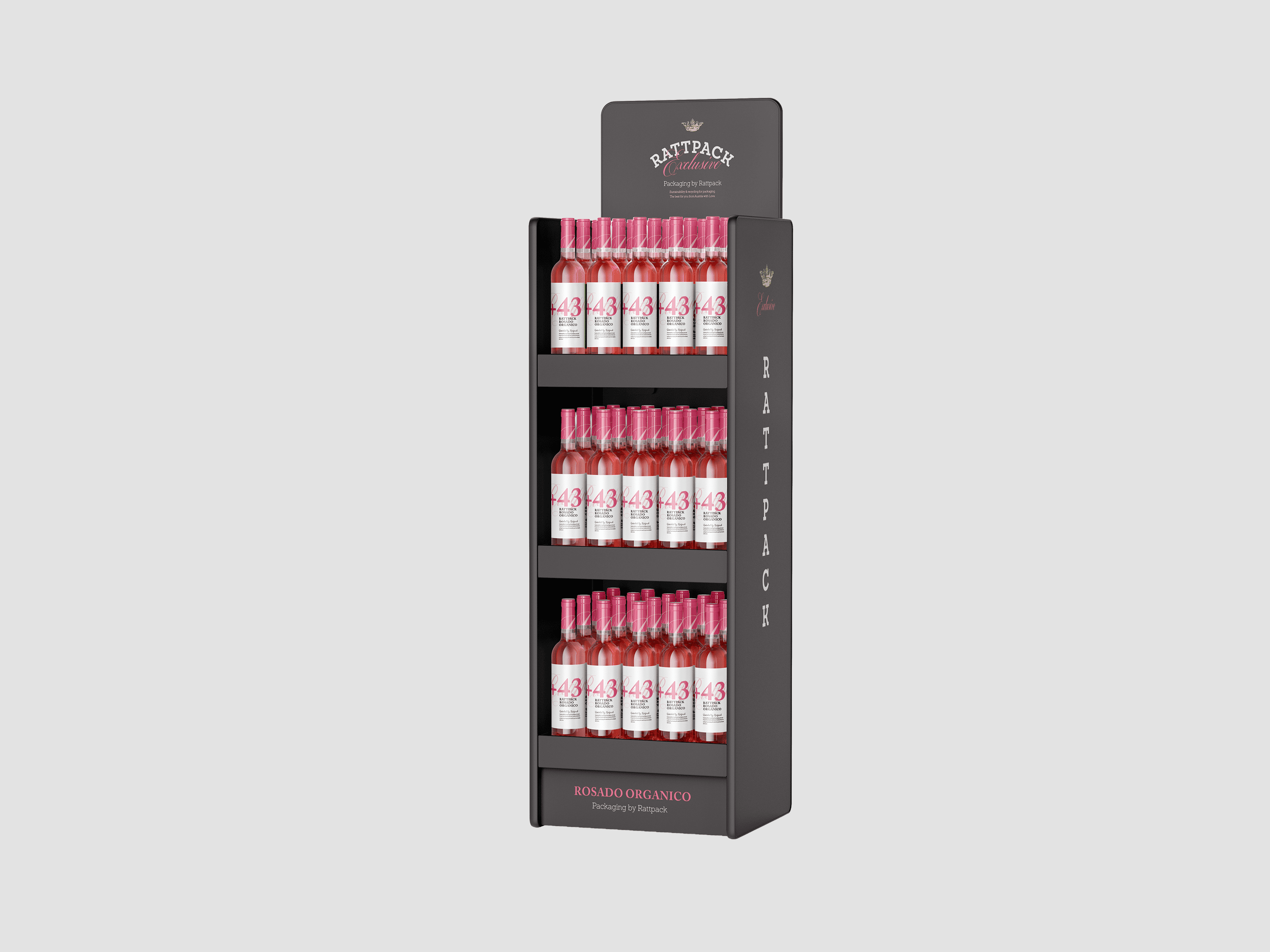 RATTPACK Bodendisplay aus Wellpappe
