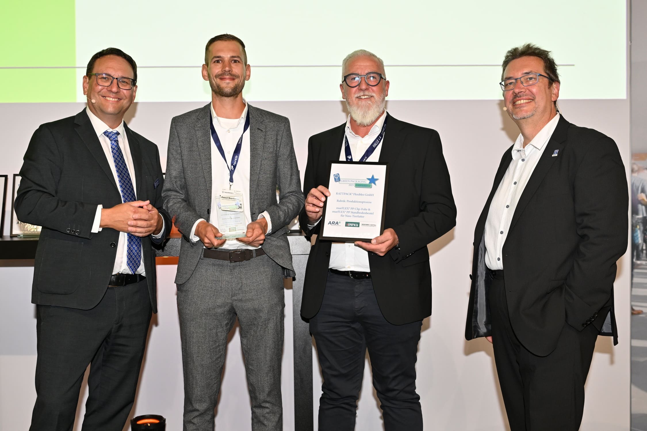 Green Packaging Star Award mit Glenn Spendlow und Pascal Meusburger
