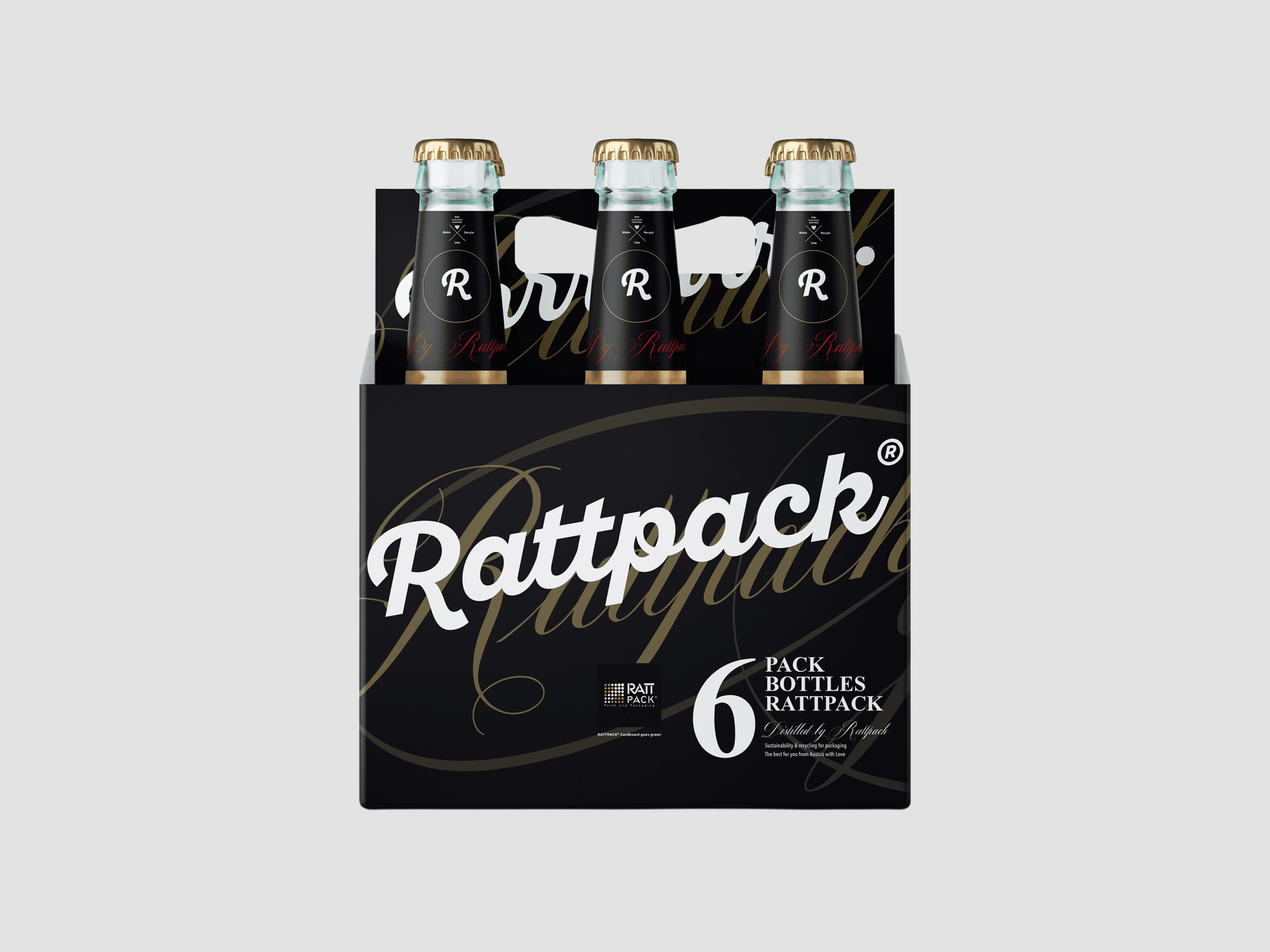 RATTPACK Flaschenträger aus Wellpappe