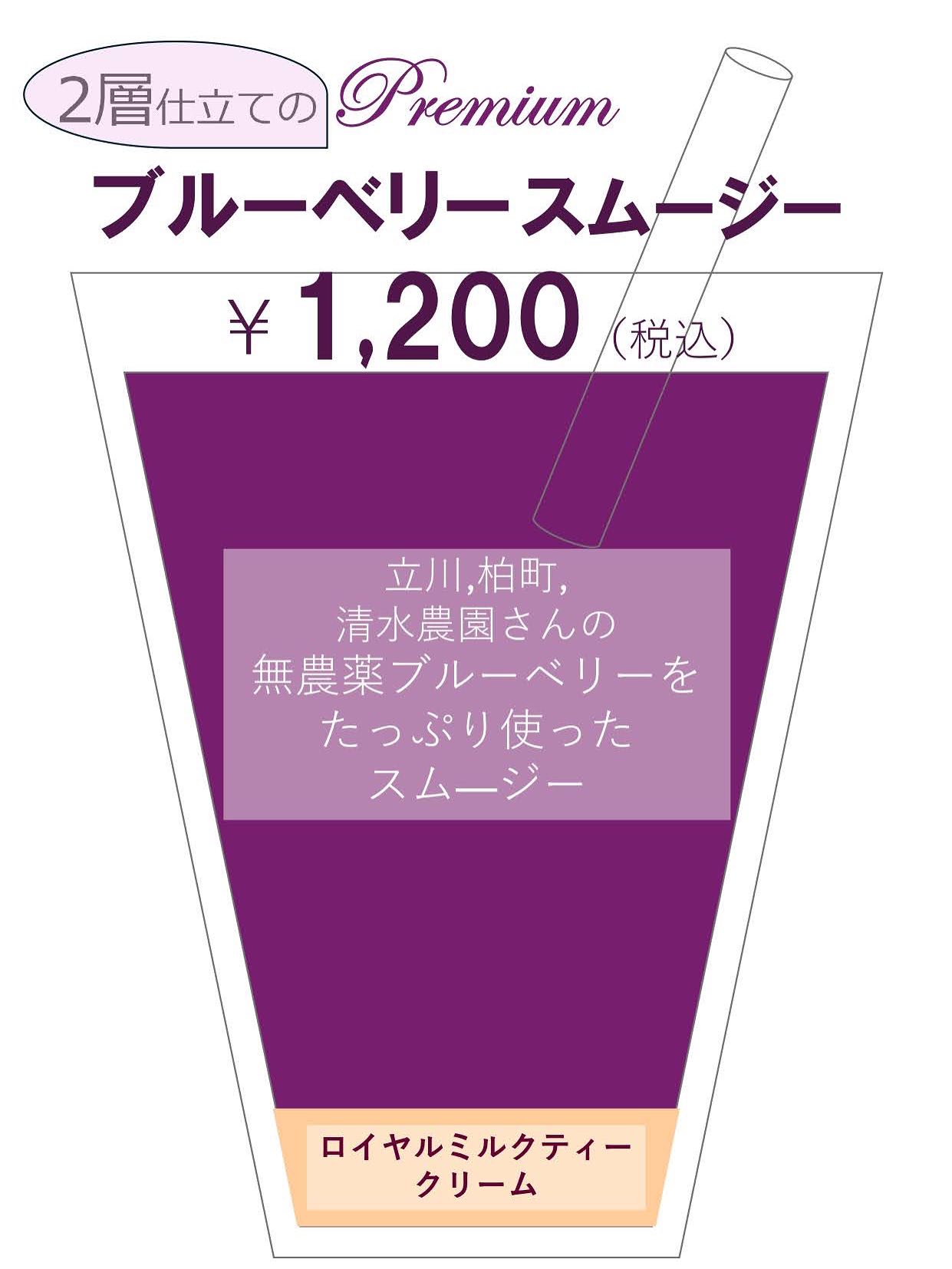 パティスリーの夏季限定スムージー