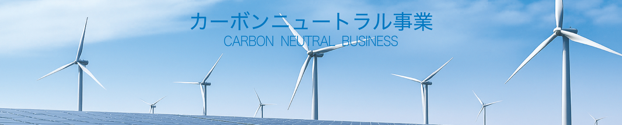 カーボンニュートラル事業 CARBON NEUTRAL BUSINESS