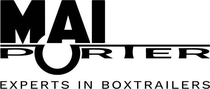 Logo von MaiPorter mit Schriftzug Experts in Boxtrailers