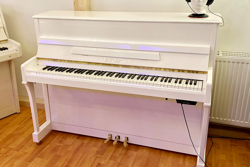 Klavier D.C.Bell 110-Klassik weiss Silent