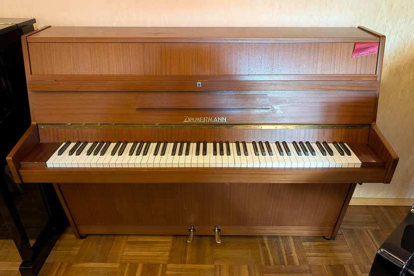 Klavier Zimmermann 107-Modern Nussbaum 