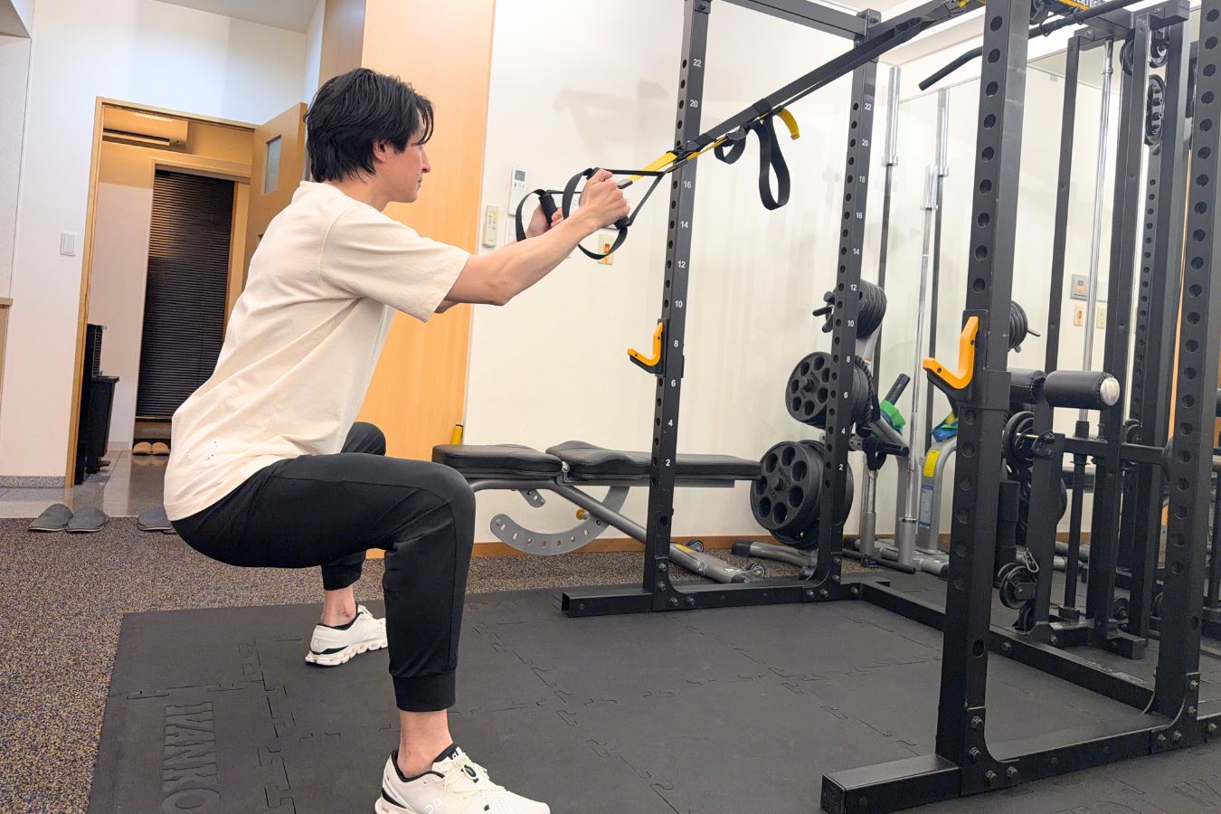 TRXトレーニングの様子