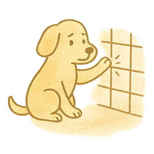 犬が歩くイラスト2