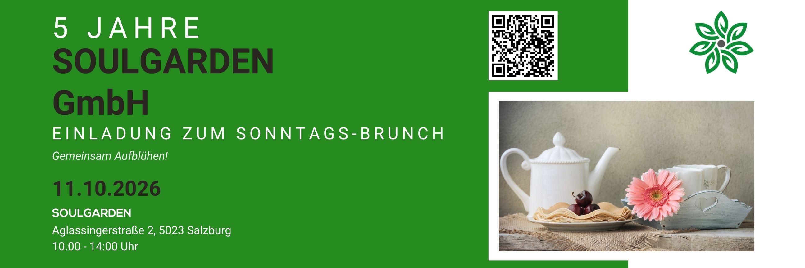 5 Jahre SOULGARDEN GmbH 2026 - Sonntagsbrunch in Salzburg