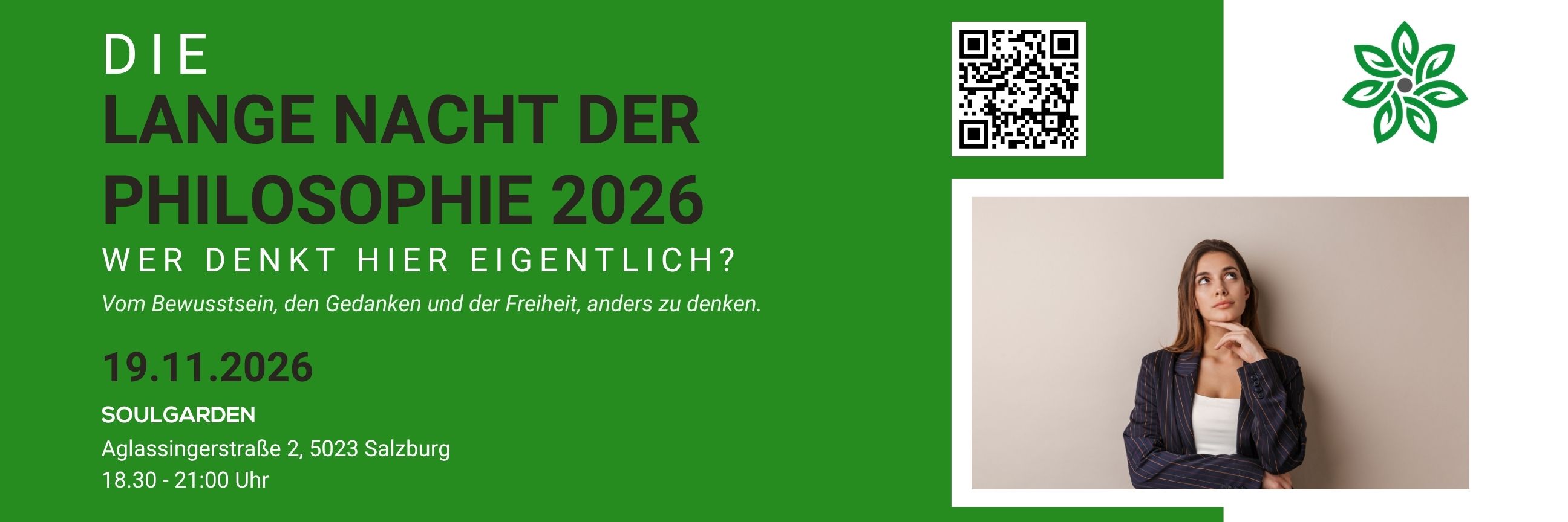 Lange Nacht der Philosophie 2026 im SOULGARDEN Salzburg