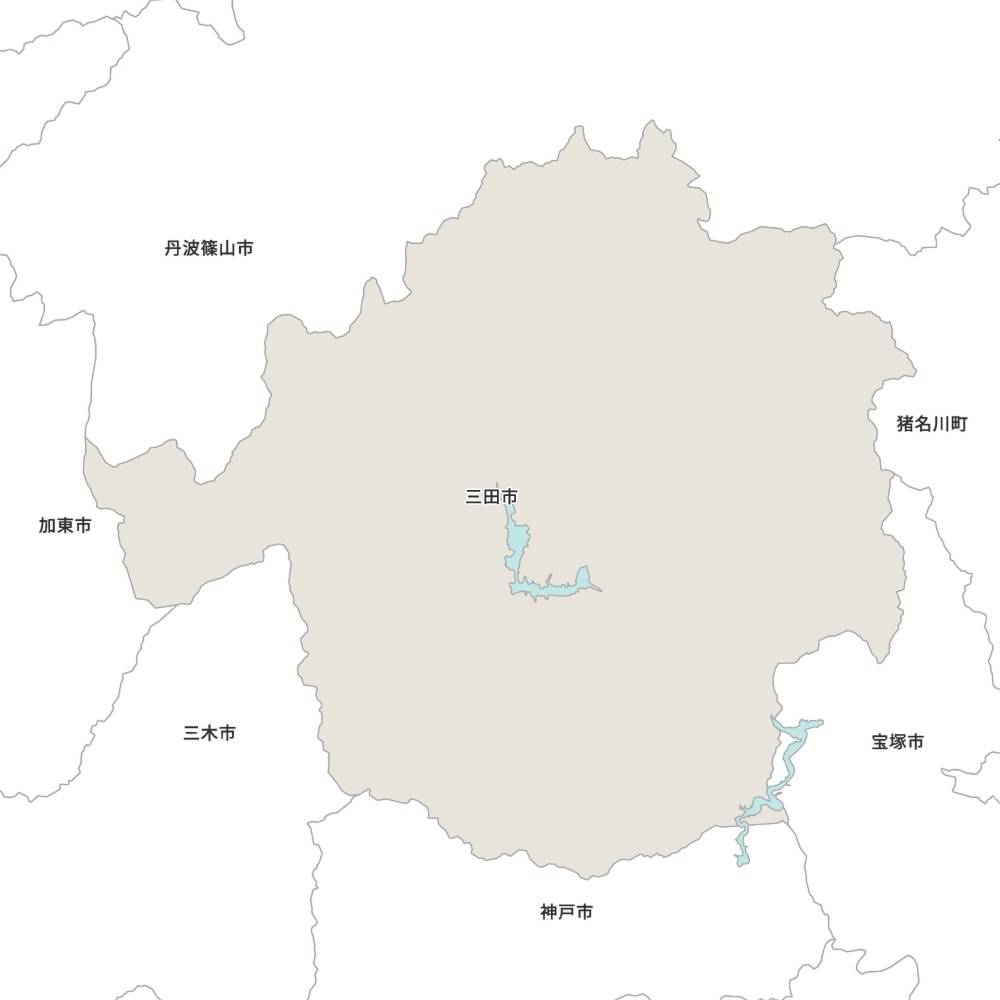 【三田市における鍵セブンロックのルートマップ】