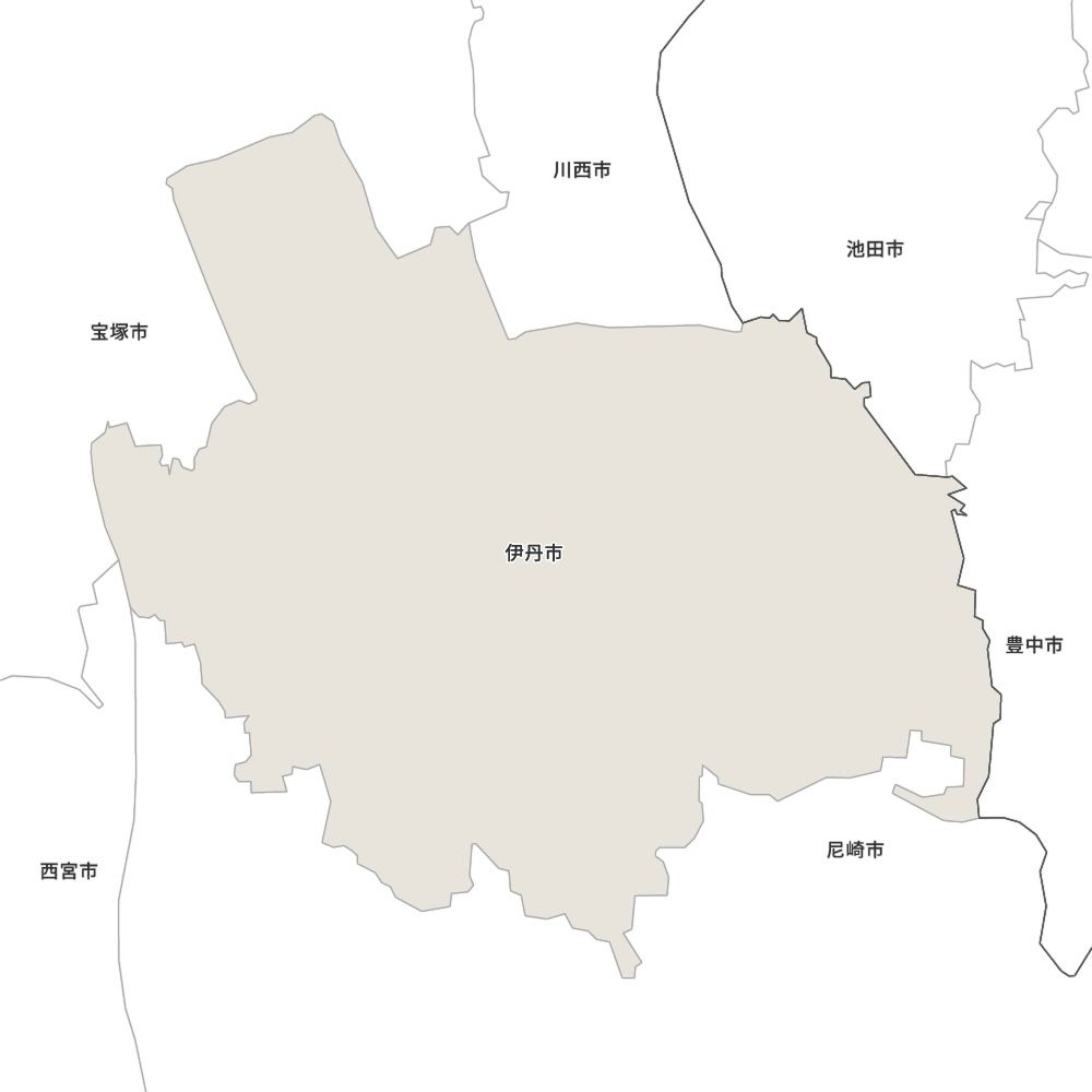 【伊丹市における鍵セブンロックのルートマップ】