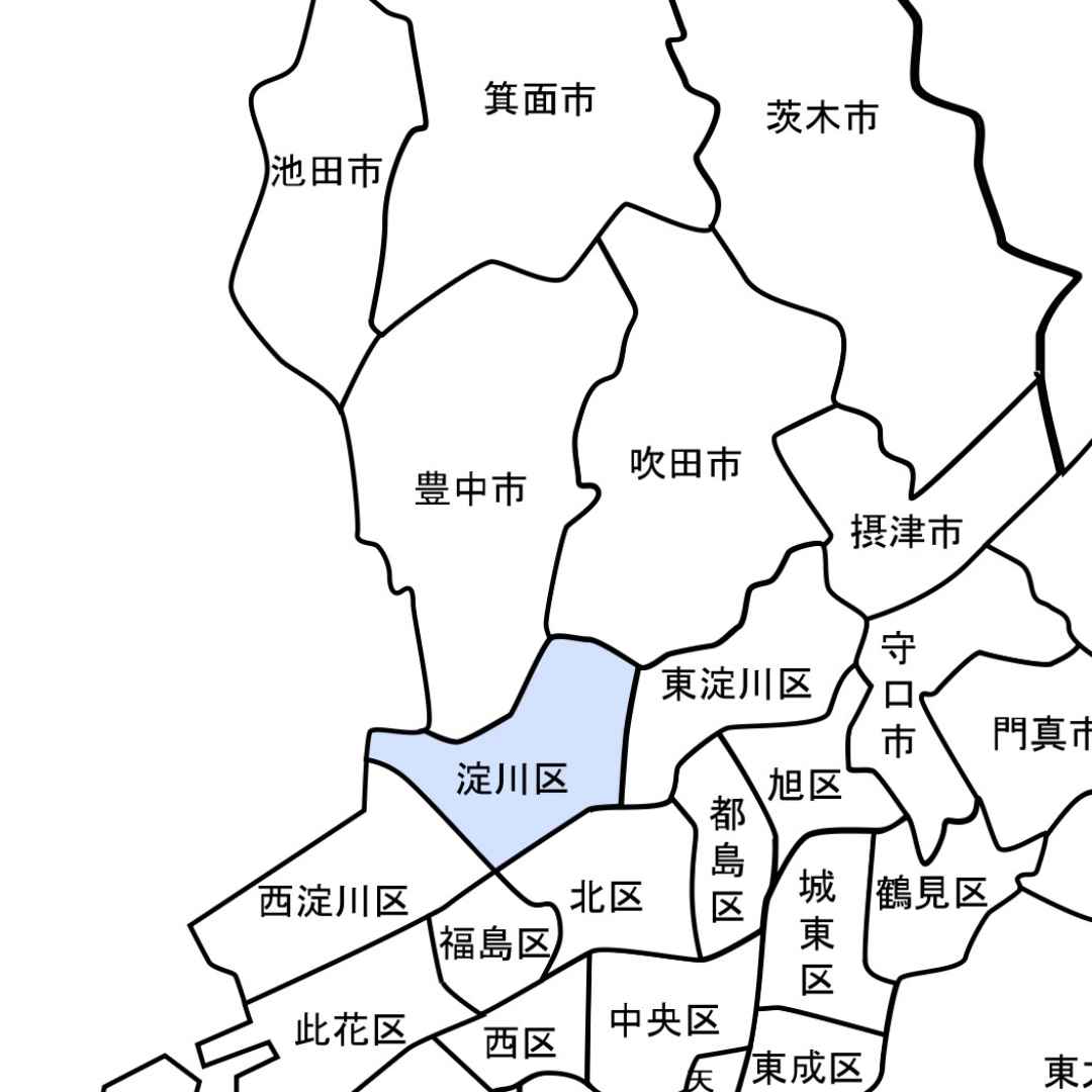 淀川区マップ