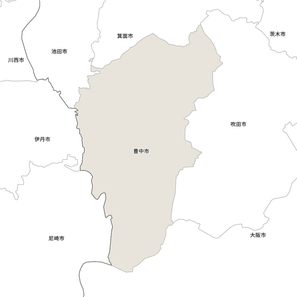 【豊中市における鍵セブンロックのルートマップ】