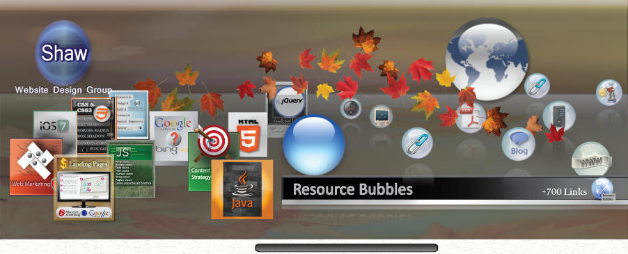 image of Shaw learning resource bubbles