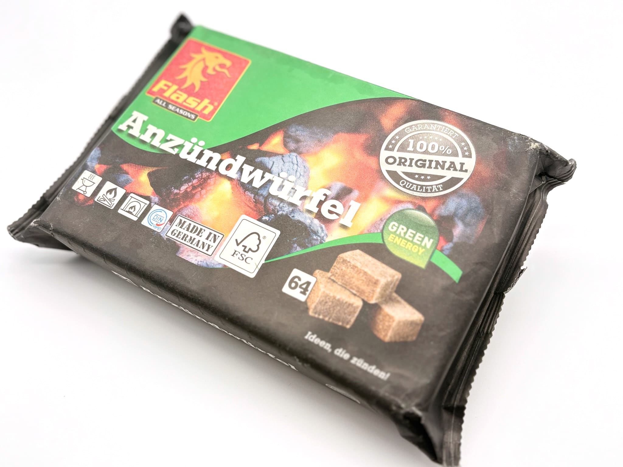 Flowpackmaschine für Anzündwürfel konfigurieren