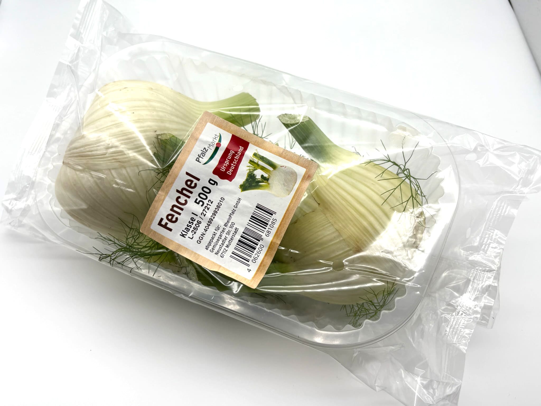 Flowpackmaschine für Fenchel in Schale konfigurieren