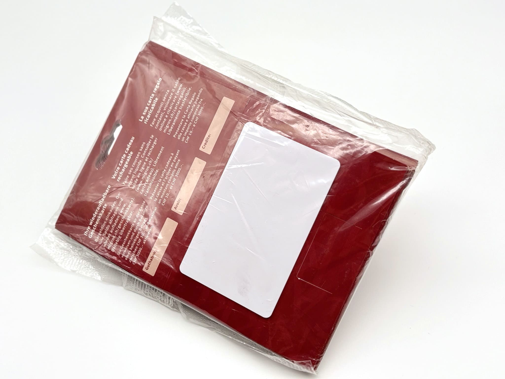 Flowpackmaschine für Gutscheinkarten konfigurieren