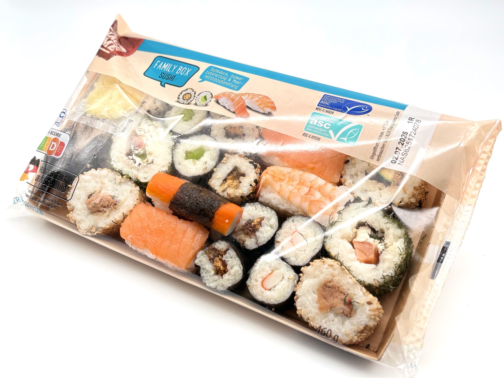Flowpackmaschine für Sushi Familypack konfigurieren