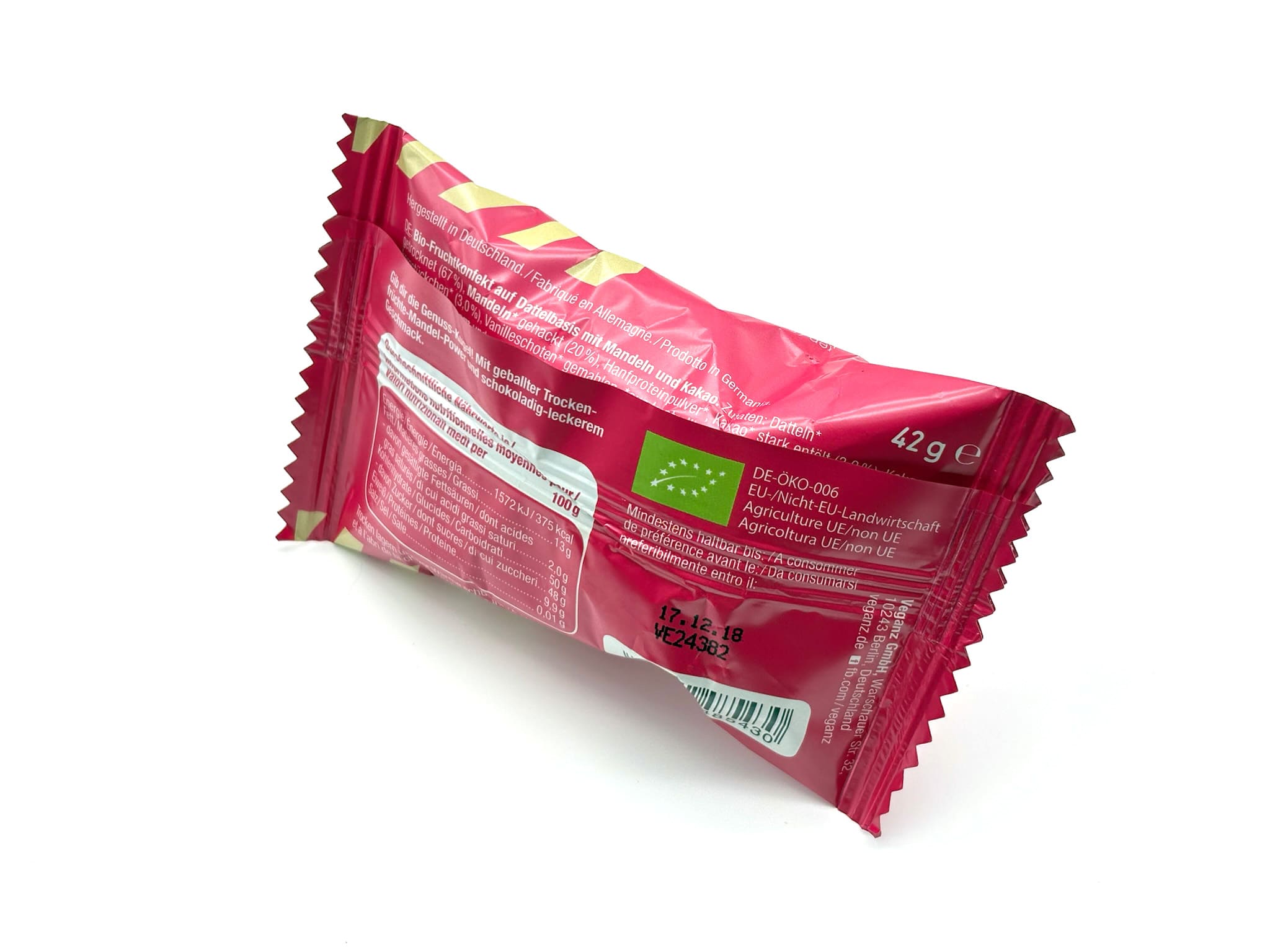 Flowpackmaschine für Vegan Ball konfigurieren