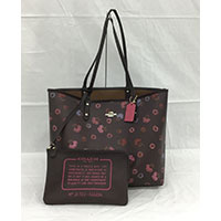  コーチ バッグ COACH トートバッグ リバーシブル ポーチ付 花柄 F22236