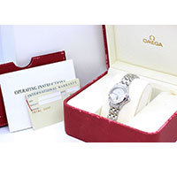 OMEGA(オメガ) シーマスター120 デイト Ref.596.1502 レディース クォーツ シルバーダイヤル