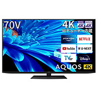 シャープ 70V型 液晶 テレビ AQUOS 4T-C70EN1 4K チューナー内蔵 