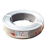 矢崎(YAZAKI) VVFケーブル 1.6mm×2芯 100m巻 (灰色) VVF1.6mm×2C×100m