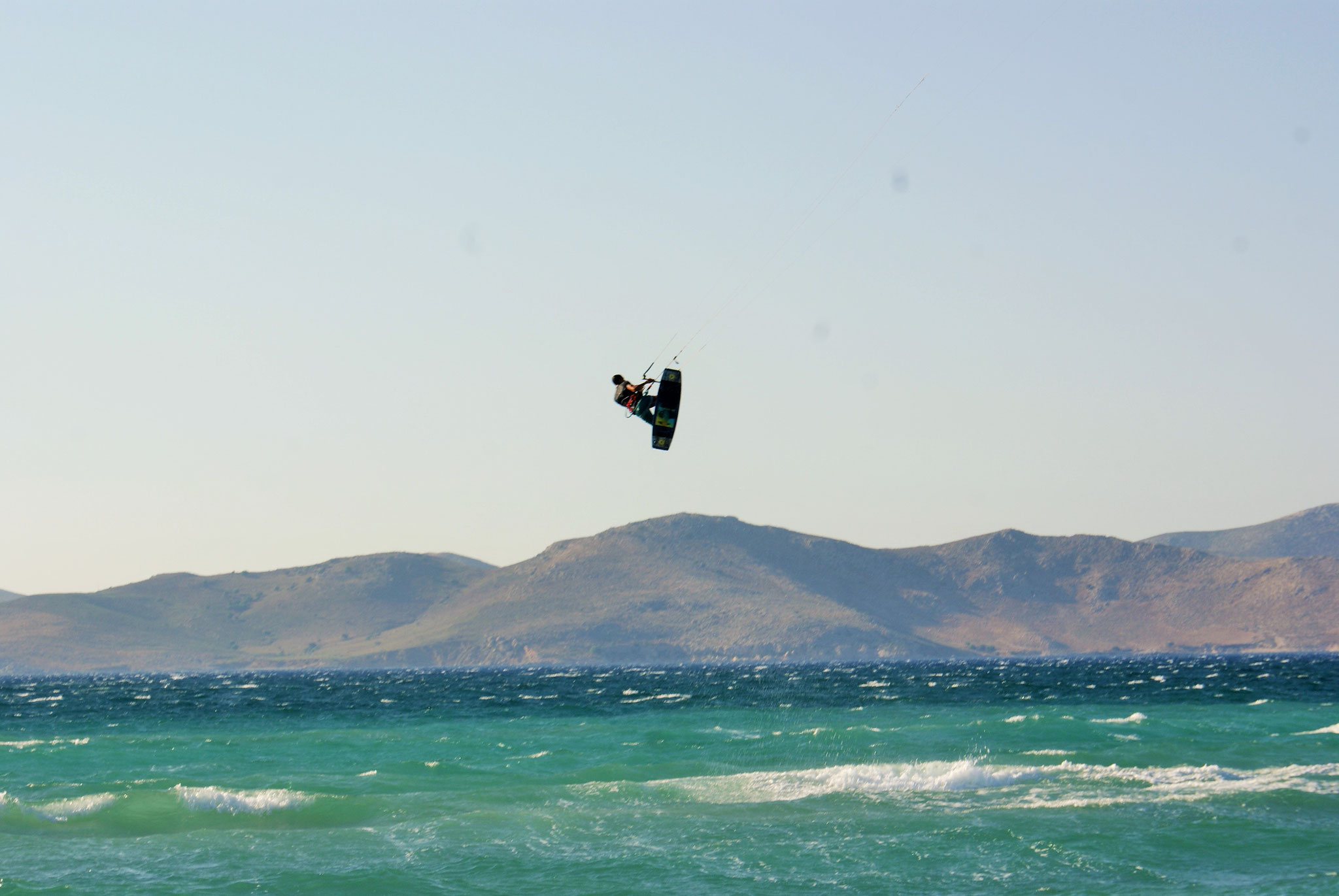Kitesurfing at Alykes Kos