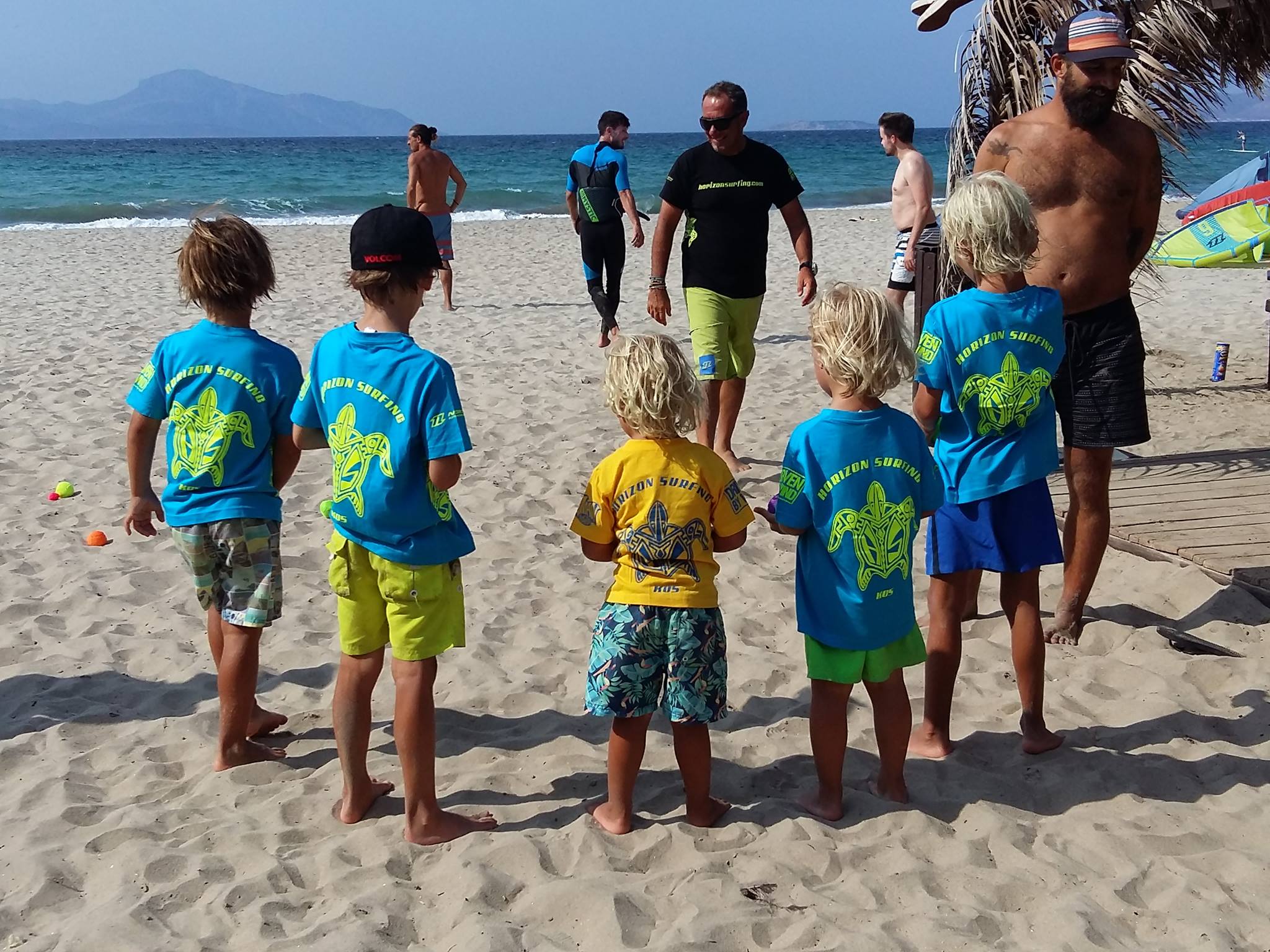 Kitesurfing session in Kos