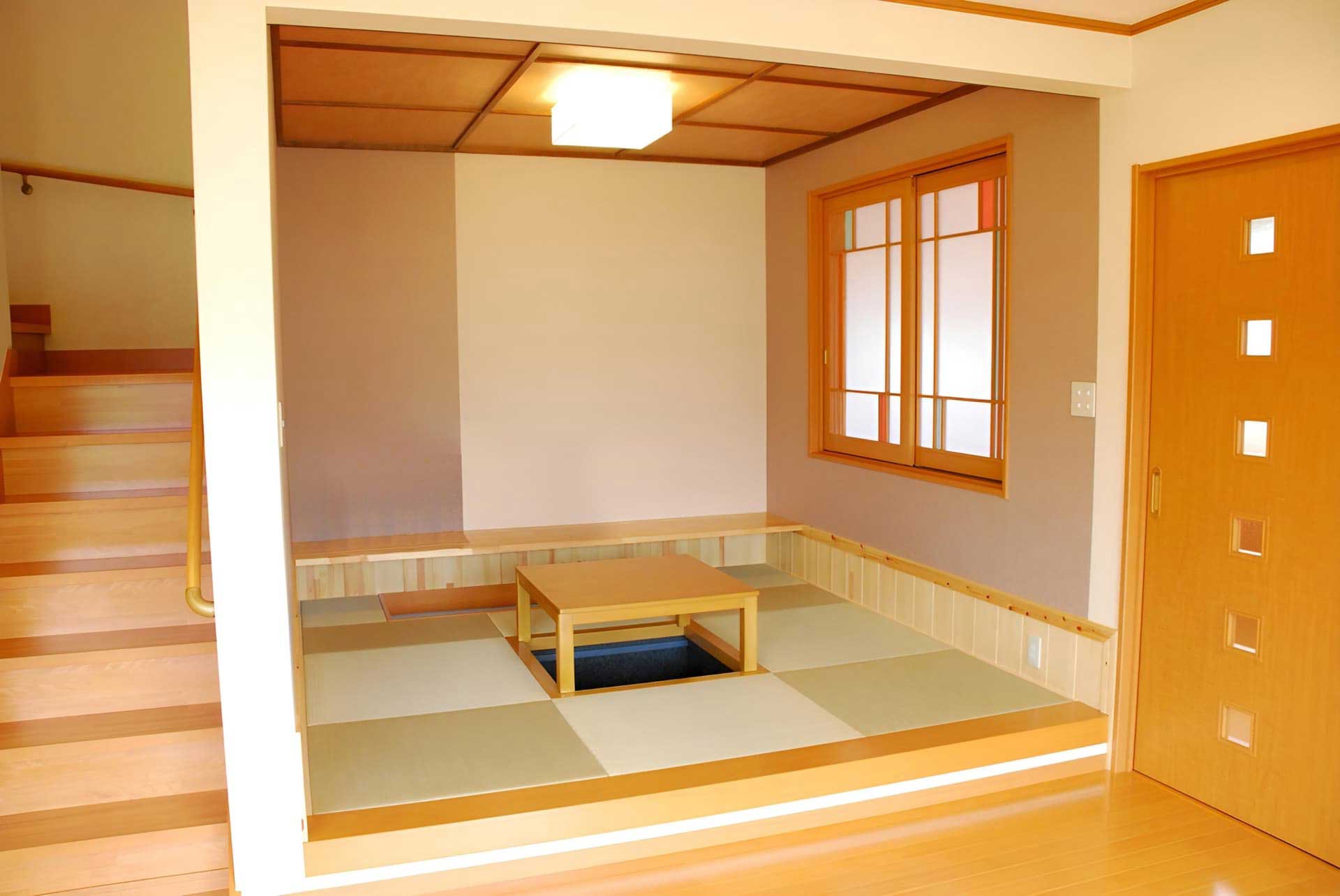 掘りごたつの和室