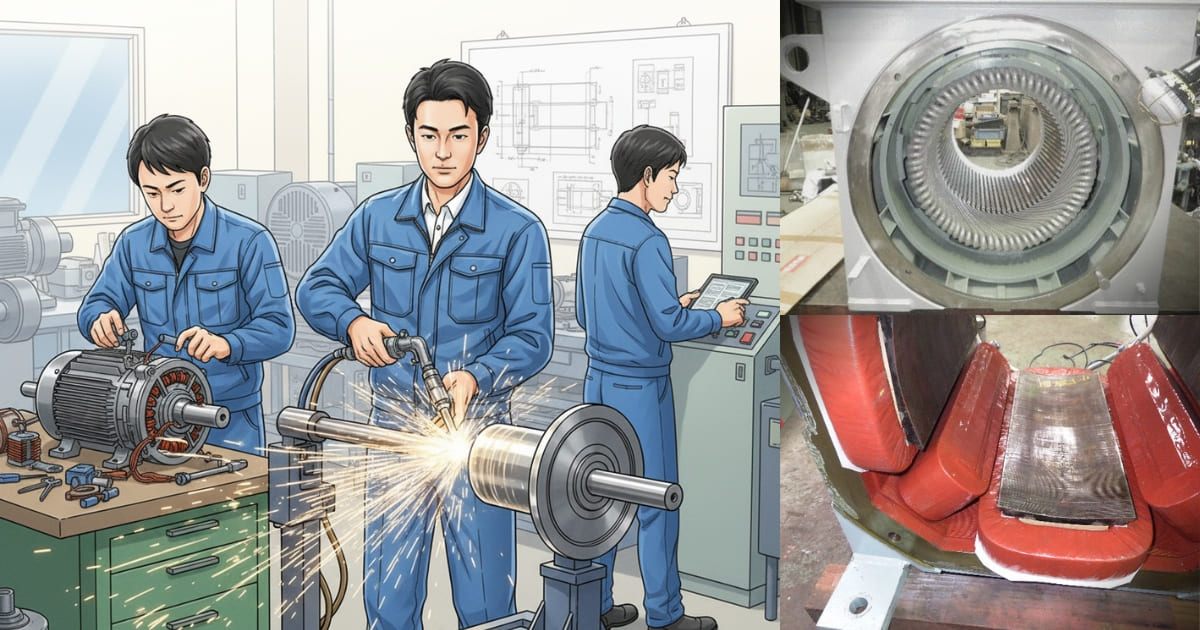 コイル巻き替え整備全国対応