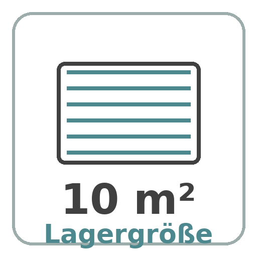 Lagergröße 10 m²
