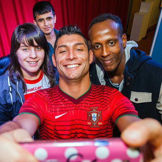 Selfie mit Cristiano Ronaldo Double Saki