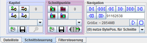 ProjectX: Schnittsteuerung