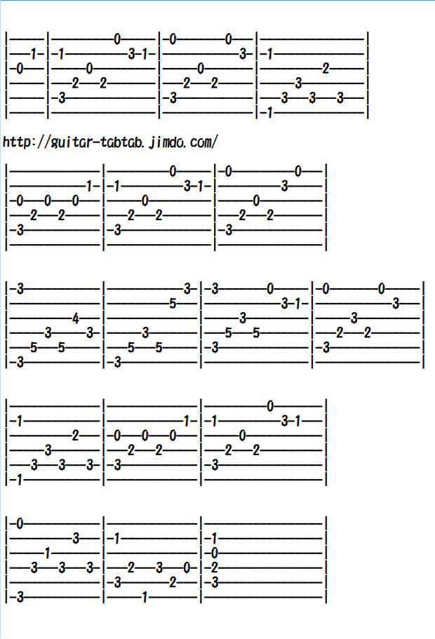 Easy Classical Guitar Sheet Music (Tabs), Amazing Grace