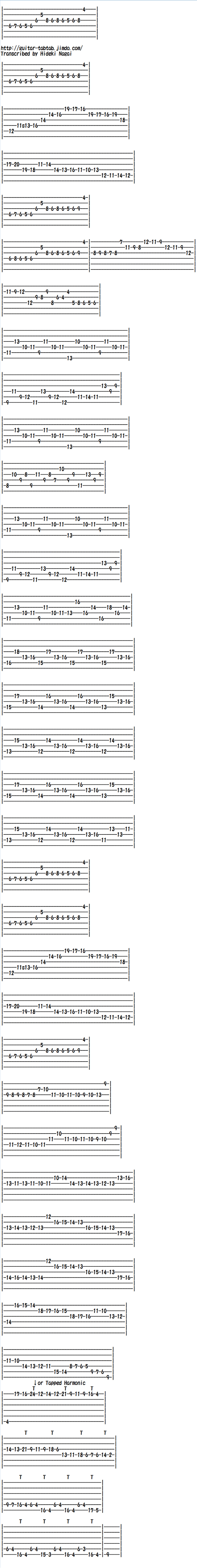 Electric Guitar Tab, Fantaisie Impromptu - Frédéric Chopin