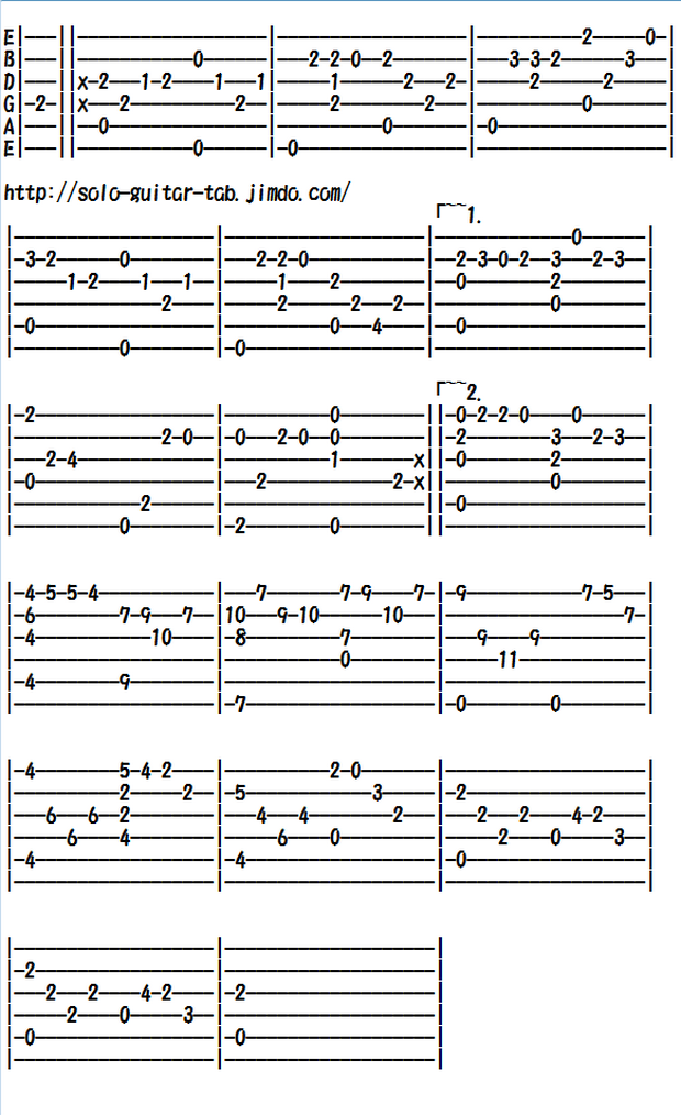 Easy Classical Guitar Sheet Music (Tabs), Chopin's Etude Op.10 No.3