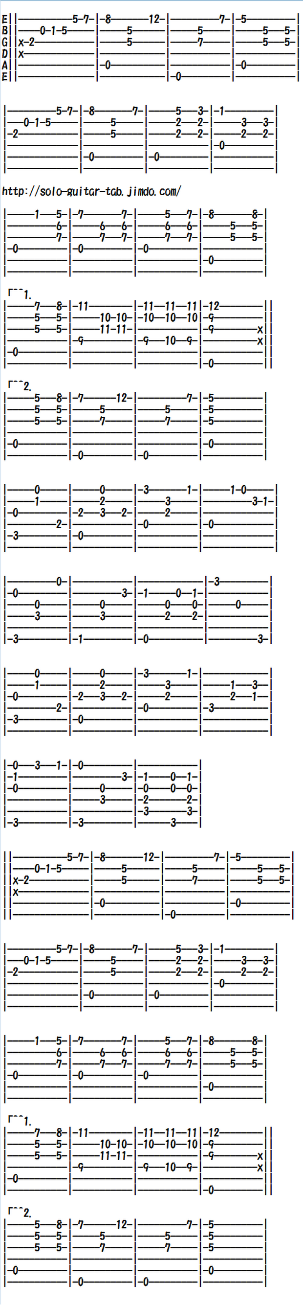 Easy Classical Guitar Sheet Music (Tabs), Maria Luisa