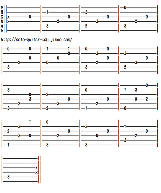 Easy Classical Guitar Sheet Music (Tabs), Plaisir d'Amour